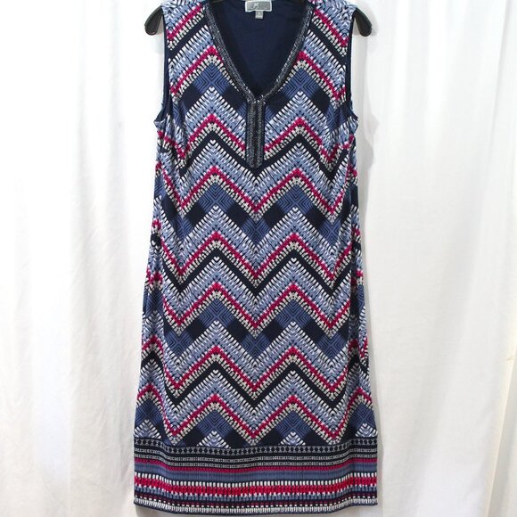JM Collection Dresses & Skirts - JM Collection‎ Multicolor Embellished Sleeveless Dress